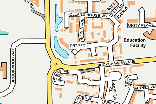 PR7 7EQ map - OS OpenMap – Local (Ordnance Survey)