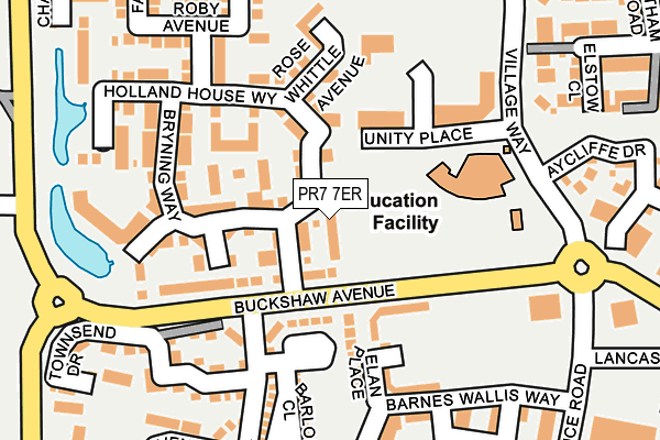 PR7 7ER map - OS OpenMap – Local (Ordnance Survey)