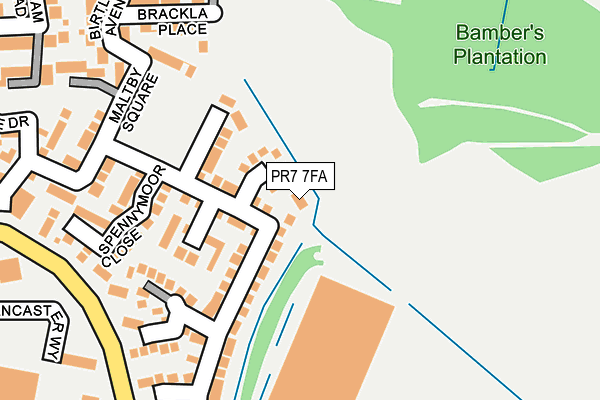 PR7 7FA map - OS OpenMap – Local (Ordnance Survey)