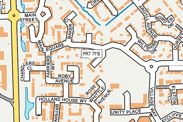 PR7 7FB map - OS OpenMap – Local (Ordnance Survey)