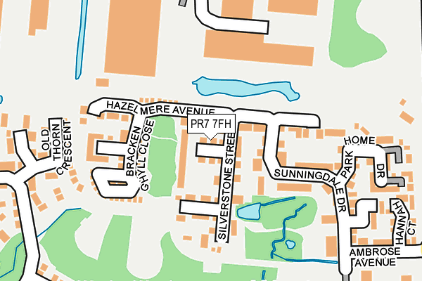 PR7 7FH map - OS OpenMap – Local (Ordnance Survey)
