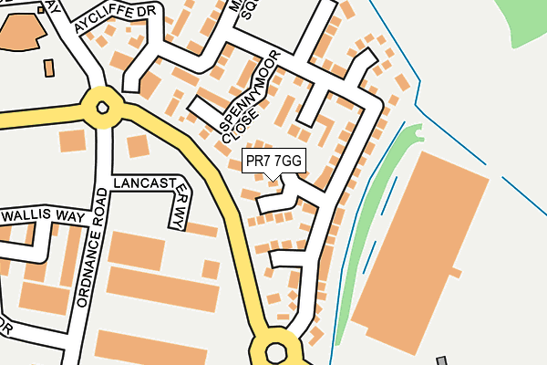 PR7 7GG map - OS OpenMap – Local (Ordnance Survey)