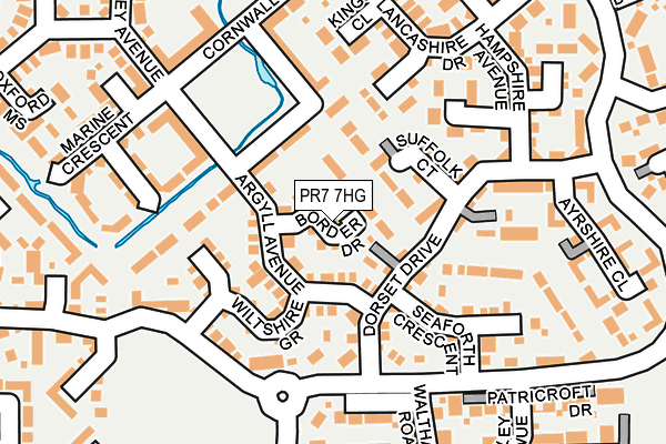 PR7 7HG map - OS OpenMap – Local (Ordnance Survey)