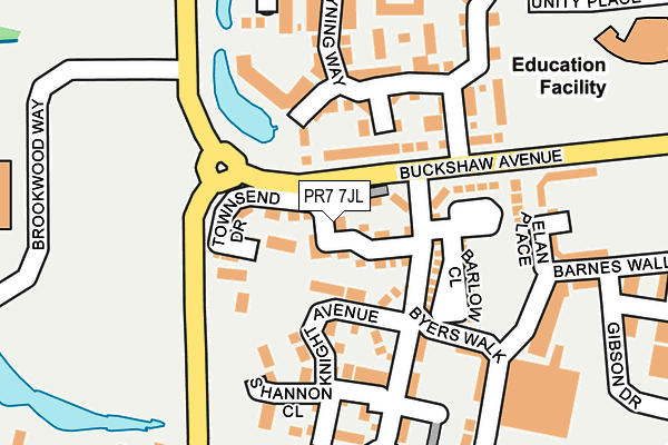 PR7 7JL map - OS OpenMap – Local (Ordnance Survey)
