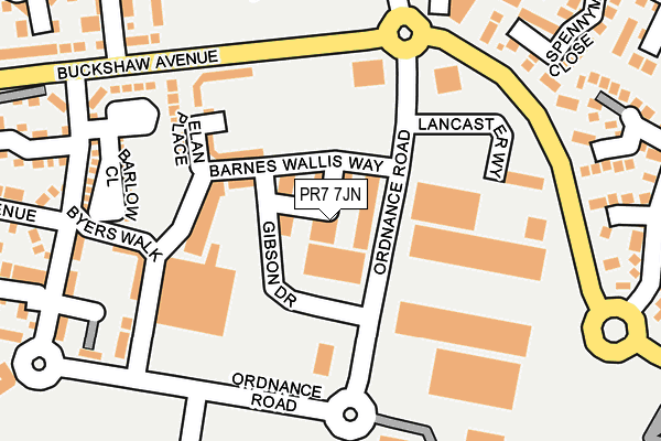 PR7 7JN map - OS OpenMap – Local (Ordnance Survey)
