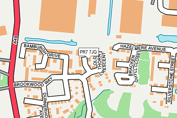 PR7 7JQ map - OS OpenMap – Local (Ordnance Survey)