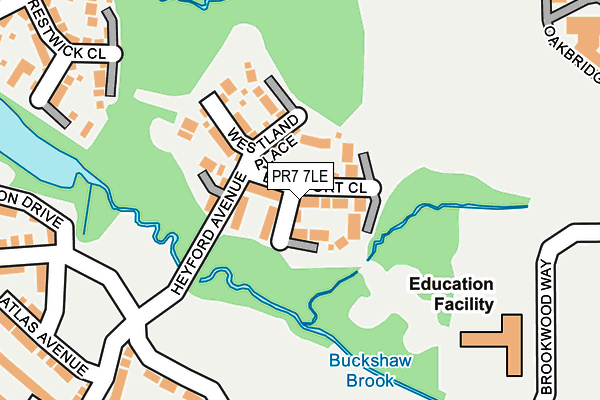 PR7 7LE map - OS OpenMap – Local (Ordnance Survey)
