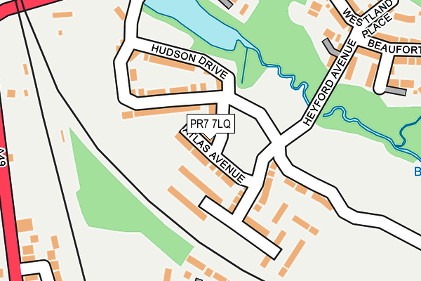 PR7 7LQ map - OS OpenMap – Local (Ordnance Survey)