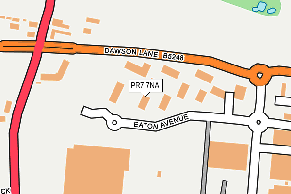 Map of PRESTON FENCING LIMITED at local scale