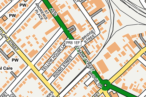 PR8 1EF map - OS OpenMap – Local (Ordnance Survey)