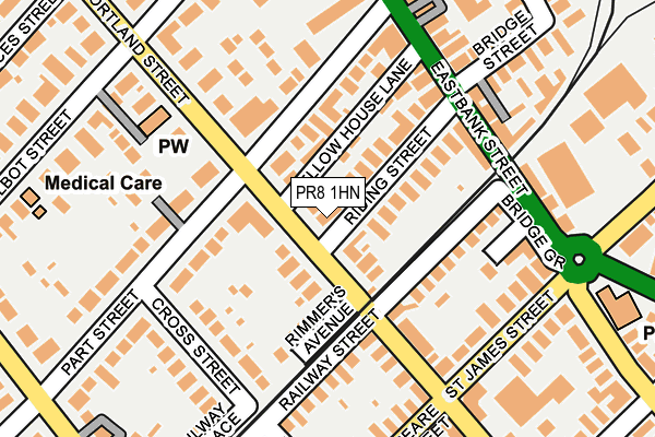 PR8 1HN map - OS OpenMap – Local (Ordnance Survey)