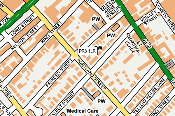 PR8 1LR map - OS OpenMap – Local (Ordnance Survey)