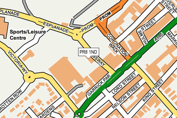 PR8 1ND map - OS OpenMap – Local (Ordnance Survey)