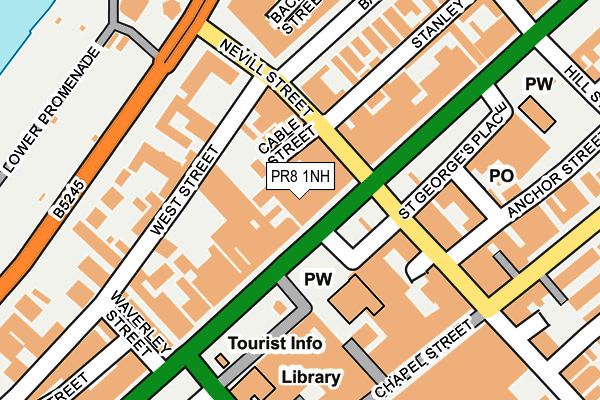 PR8 1NH map - OS OpenMap – Local (Ordnance Survey)
