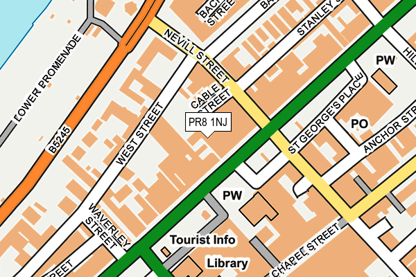 PR8 1NJ map - OS OpenMap – Local (Ordnance Survey)