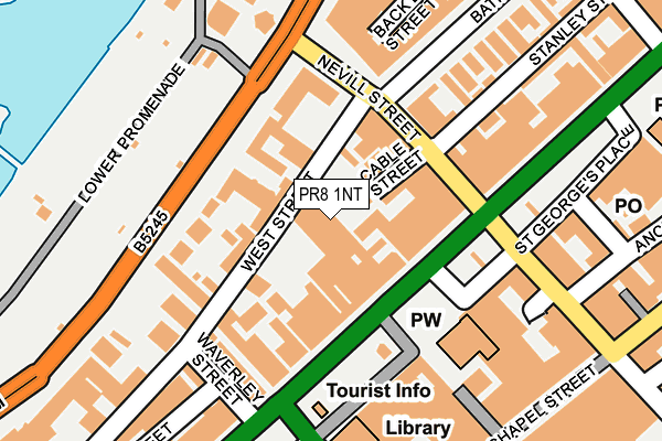 PR8 1NT map - OS OpenMap – Local (Ordnance Survey)