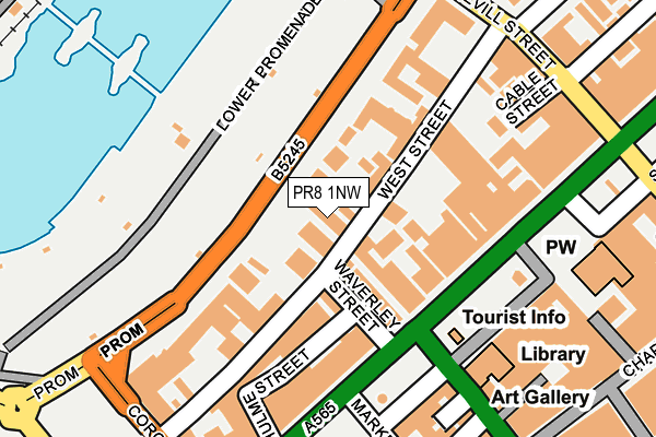 PR8 1NW map - OS OpenMap – Local (Ordnance Survey)