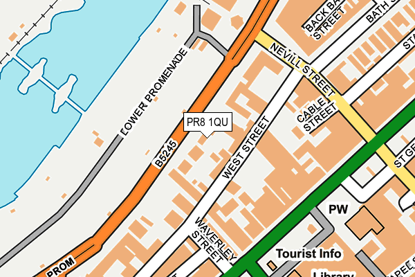 PR8 1QU map - OS OpenMap – Local (Ordnance Survey)