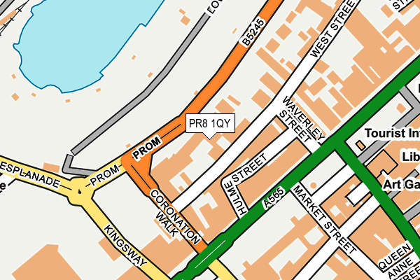 PR8 1QY map - OS OpenMap – Local (Ordnance Survey)