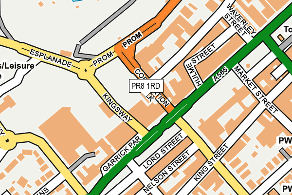 PR8 1RD map - OS OpenMap – Local (Ordnance Survey)