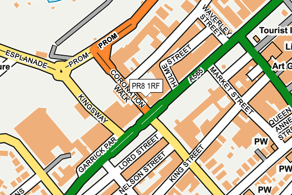PR8 1RF map - OS OpenMap – Local (Ordnance Survey)