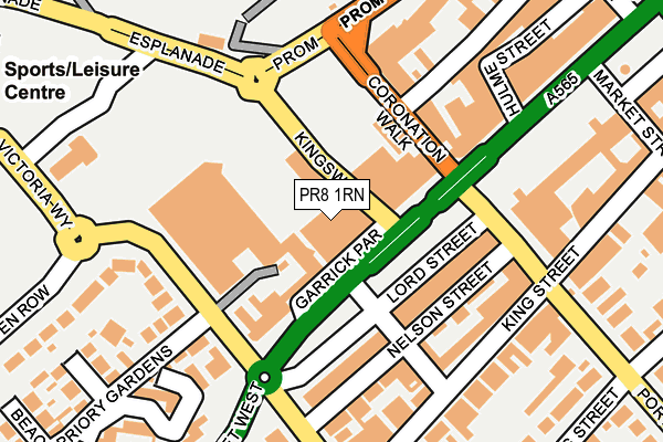 PR8 1RN map - OS OpenMap – Local (Ordnance Survey)