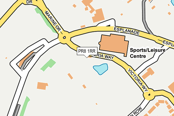 PR8 1RR map - OS OpenMap – Local (Ordnance Survey)
