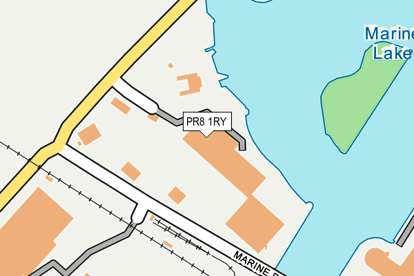 PR8 1RY map - OS OpenMap – Local (Ordnance Survey)