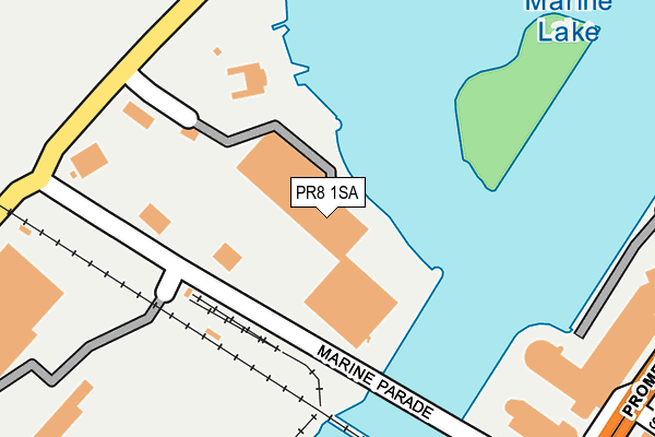 PR8 1SA map - OS OpenMap – Local (Ordnance Survey)