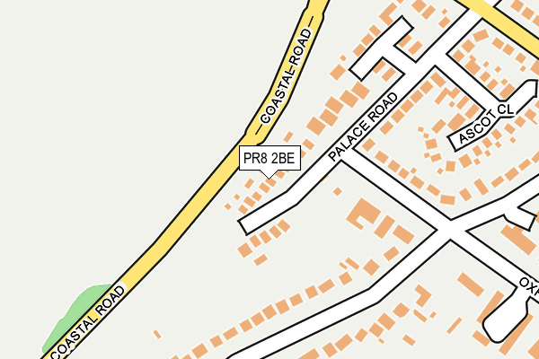 PR8 2BE map - OS OpenMap – Local (Ordnance Survey)