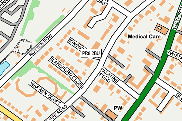 PR8 2BU map - OS OpenMap – Local (Ordnance Survey)
