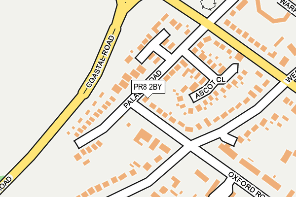 PR8 2BY map - OS OpenMap – Local (Ordnance Survey)