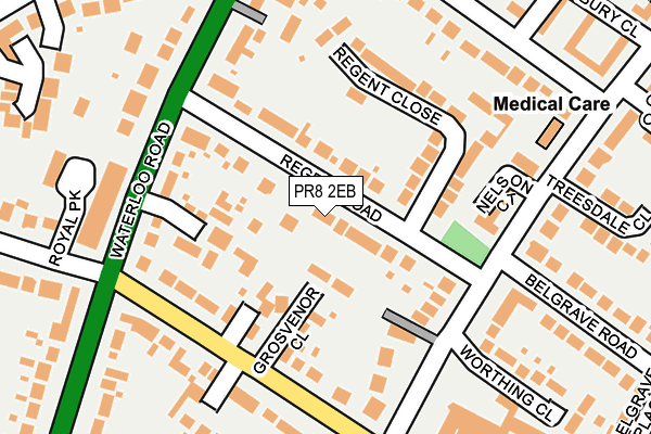 PR8 2EB map - OS OpenMap – Local (Ordnance Survey)