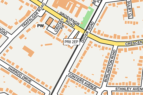 PR8 2EP map - OS OpenMap – Local (Ordnance Survey)