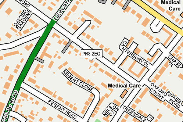 PR8 2EQ map - OS OpenMap – Local (Ordnance Survey)