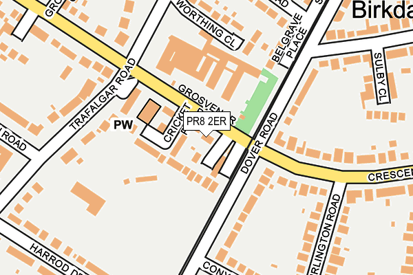 PR8 2ER map - OS OpenMap – Local (Ordnance Survey)