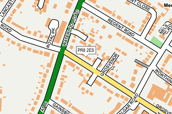 PR8 2ES map - OS OpenMap – Local (Ordnance Survey)