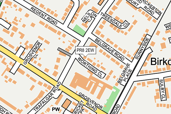 PR8 2EW map - OS OpenMap – Local (Ordnance Survey)
