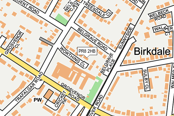 PR8 2HB map - OS OpenMap – Local (Ordnance Survey)