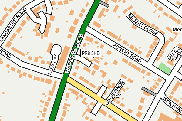 PR8 2HD map - OS OpenMap – Local (Ordnance Survey)