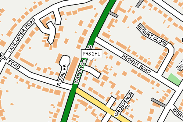 PR8 2HL map - OS OpenMap – Local (Ordnance Survey)
