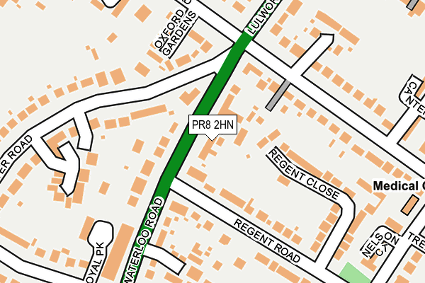 PR8 2HN map - OS OpenMap – Local (Ordnance Survey)