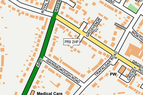 PR8 2HP map - OS OpenMap – Local (Ordnance Survey)