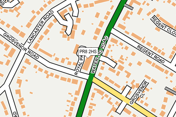 PR8 2HS map - OS OpenMap – Local (Ordnance Survey)