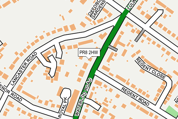 PR8 2HW map - OS OpenMap – Local (Ordnance Survey)