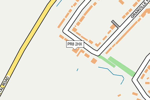 PR8 2HX map - OS OpenMap – Local (Ordnance Survey)