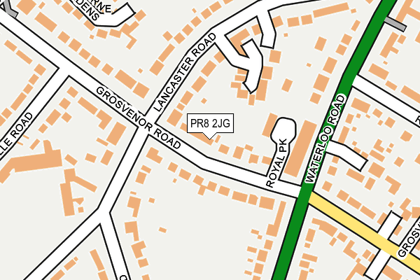 PR8 2JG map - OS OpenMap – Local (Ordnance Survey)
