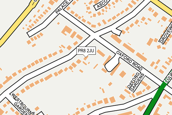 PR8 2JU map - OS OpenMap – Local (Ordnance Survey)
