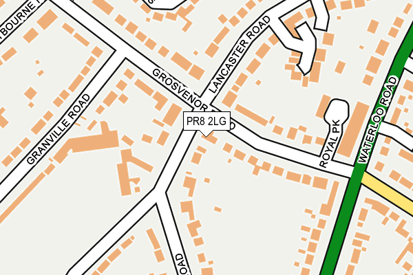 PR8 2LG map - OS OpenMap – Local (Ordnance Survey)