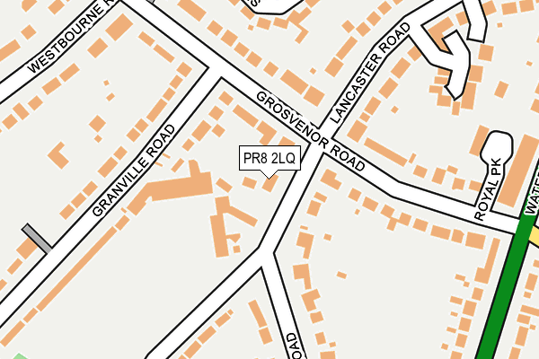 PR8 2LQ map - OS OpenMap – Local (Ordnance Survey)